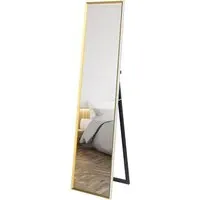 Full Length Mirror with Stand - White