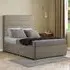 George King Size Divan Bed with 2 Drawer - Beige, Linen