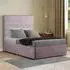 George King Size Divan Bed with 2 Drawer - Pink, Plush