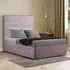 George Single Divan Bed with 2 Drawer - Pink, Plush
