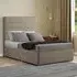George Small Double Divan Bed with 2 Drawer - Beige, Linen