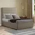George Super King Divan Bed with 2 Drawer - Cream, Malham Weave