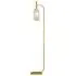 Glass Lampshade Floor Lamp - Gold