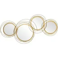 Gold Metal Decorative Wall Mirror - Gold