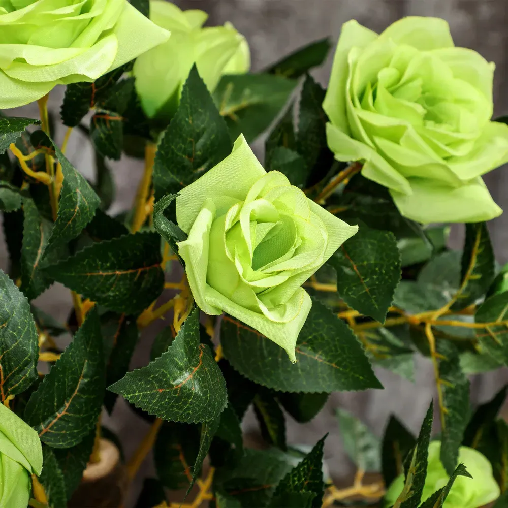 Green Rose Artificial Tree in Pot 90cm 2 Pack - Green
