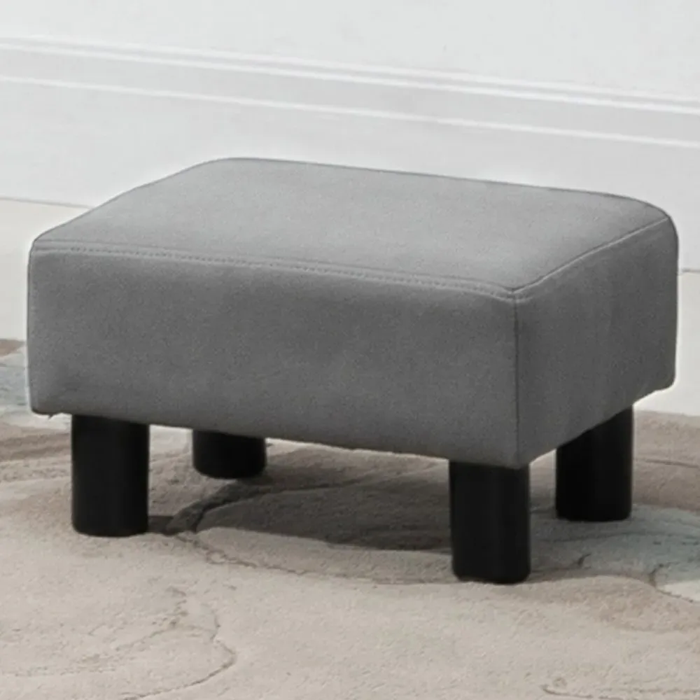 Grey Footstool - Fabric image