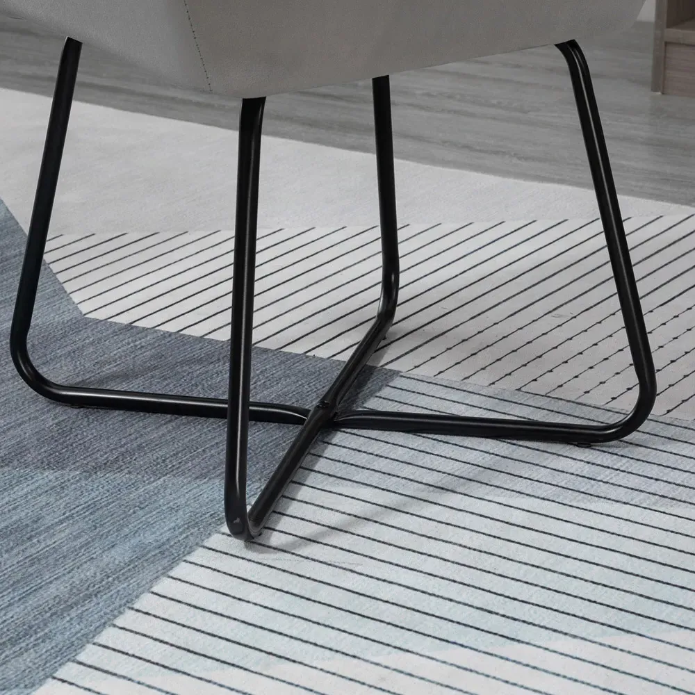 Grey Velvet Armchair