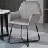 Grey Velvet Armchair