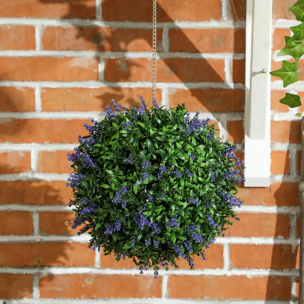 Hanging Topiary Ball 2 Pack - Purple