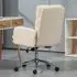 Height Adjustable Desk Chair - Cream, Sherpa Fleece
