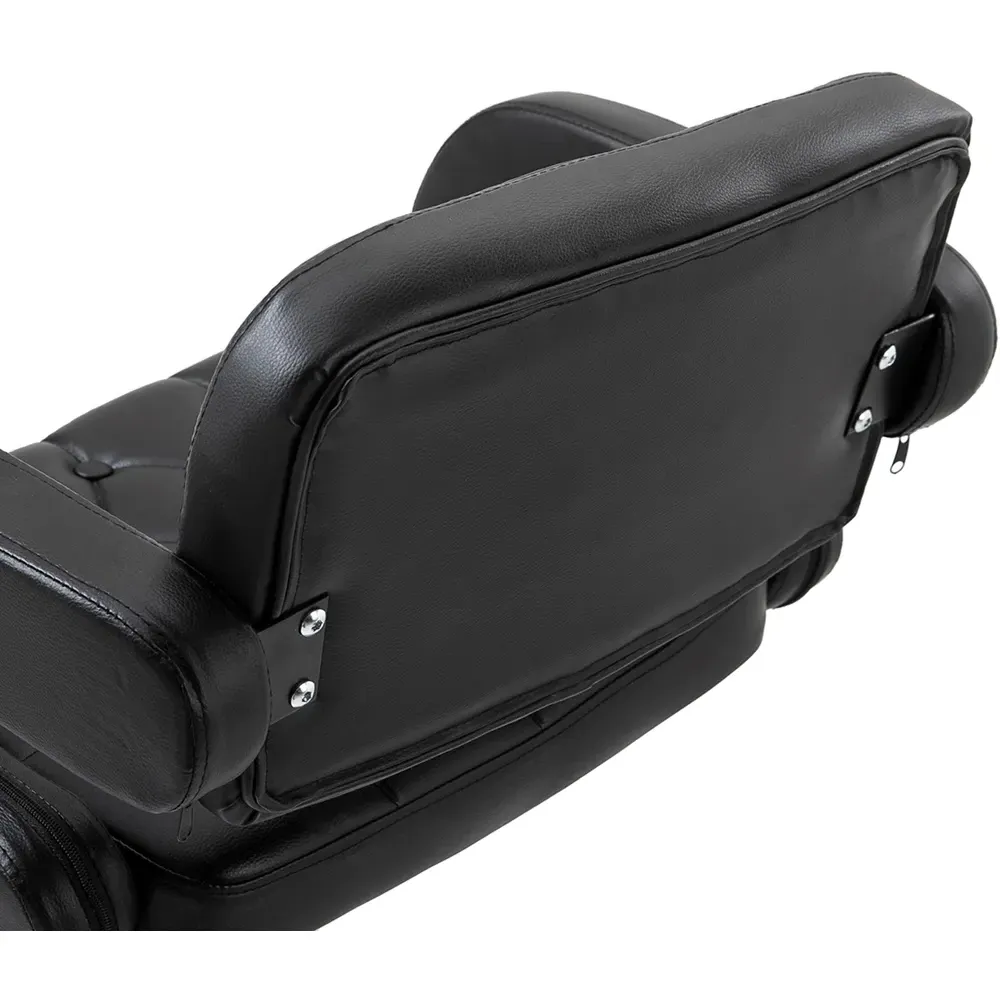 Height Adjustable Swivel Bar Stool - Black, PU Leather