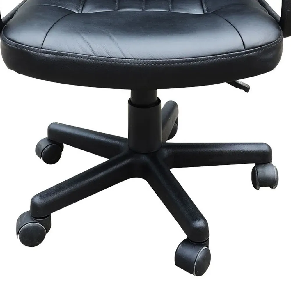 High Back Executive Office Chair - Black, PU Leather