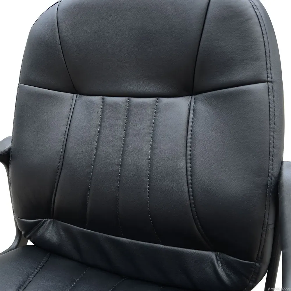 High Back Executive Office Chair - Black, PU Leather
