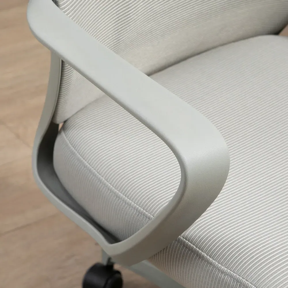 High Back Mesh Office Chair with Headrest - Grey