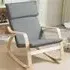 High Back Rocking Chair - Grey