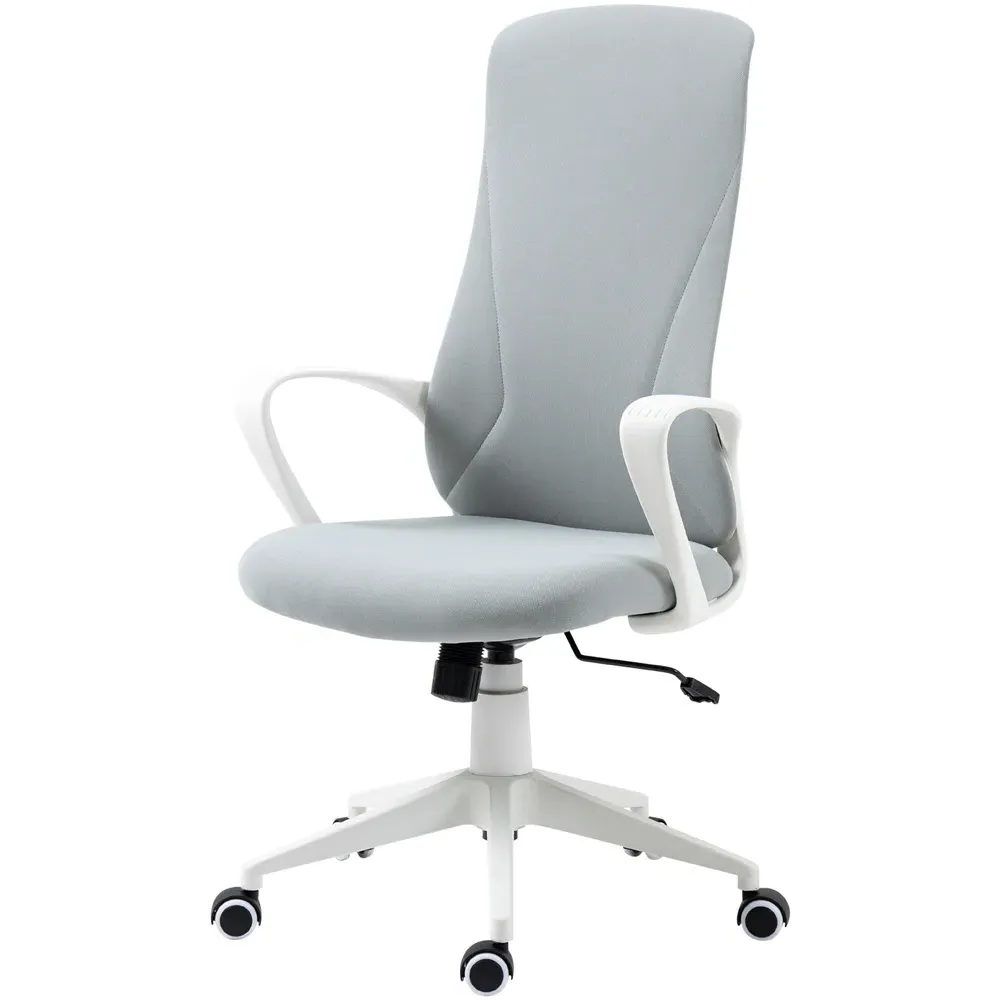 High Back Swivel Office Chair with Tilt - Light Grey