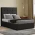 Highland Double Ottoman Bed with Storage - Black