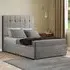 Highland King Size Divan Bed with Storage - Silver