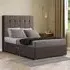 Highland Single Divan Bed with Storage - Grey, Linen