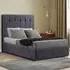 Highland Single Ottoman Bed with Storage - Silver