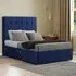 Highland Super King Divan Bed with Storage - Navy, Plush