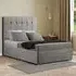 Highland Super King Divan Bed with Storage - Silver, Plush
