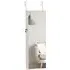 HOMCOM Door Hanging Jewellery Cabinet Mirror - White