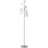 Industrial 3 Light Dimmable Floor Lamp - Silver, Steel