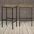Industrial Bar Stool Set of 2 - Brown