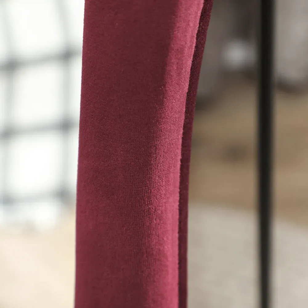 Irregular Full Length Mirror - Red, Velvet