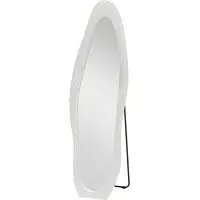 Irregular Full Length Mirror - White, Velvet