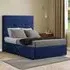 Jacob Double Divan Bed Frame with 2 Drawers - Navy