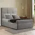 Jacob Single Divan Bed Frame with 2 Drawers - Silver