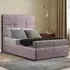 Jacob Small Double Ottoman Bed with Storage - Pink