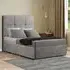 Jacob Super King Divan Bed Frame with Storage - Silver, Plush