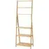 Kleankin Freestanding Towel Rack - Brown, Bamboo