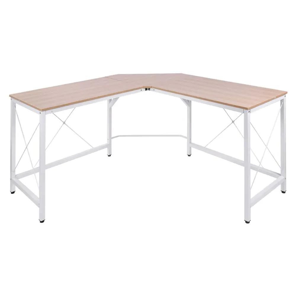 L-Shaped Corner Desk - White