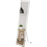 LED Standing Full Length Mirror 32W - White