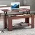 Lift Top Coffee Table with Storage - Brown
