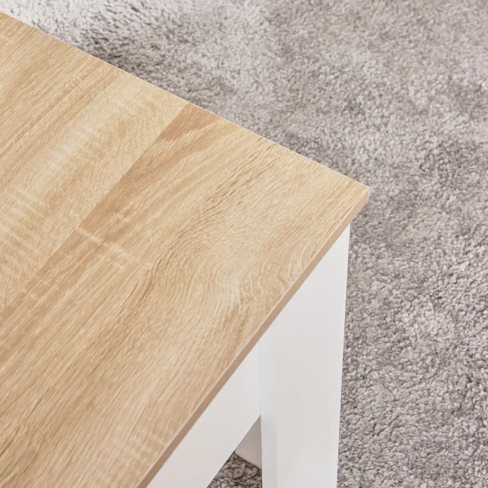 Lift Top Coffee Table with Storage - White, Brown