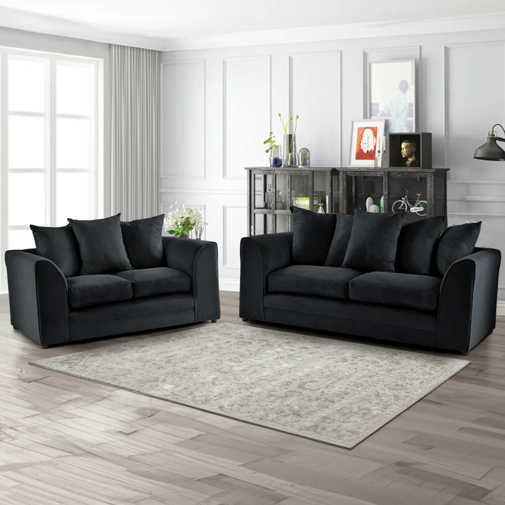 Lindol 3-Seater Sofa - Grey, Cord