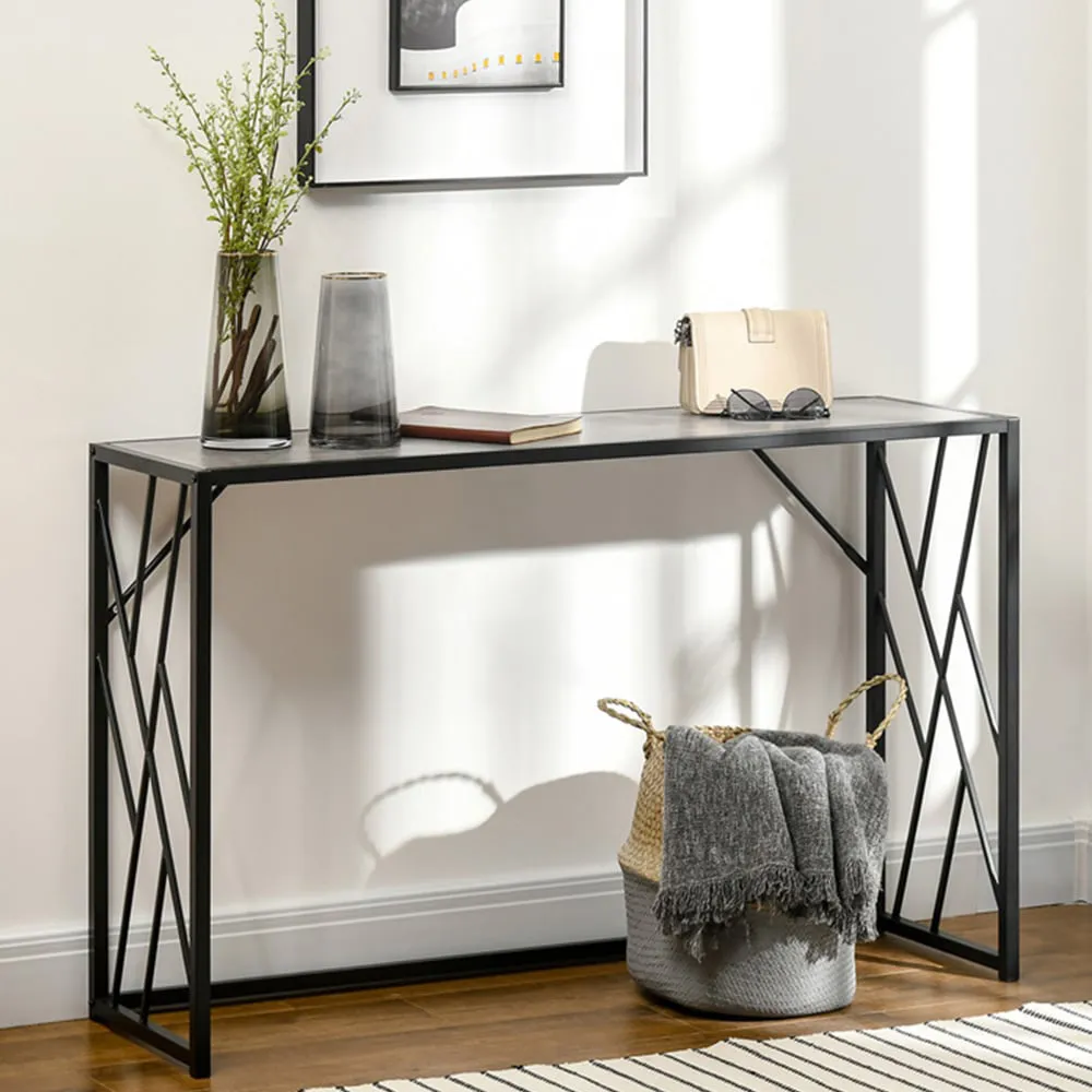 Long Top Console Table - Black, Grey