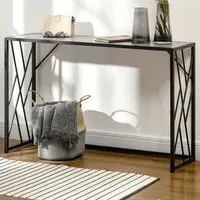 Long Top Console Table - Black, Grey