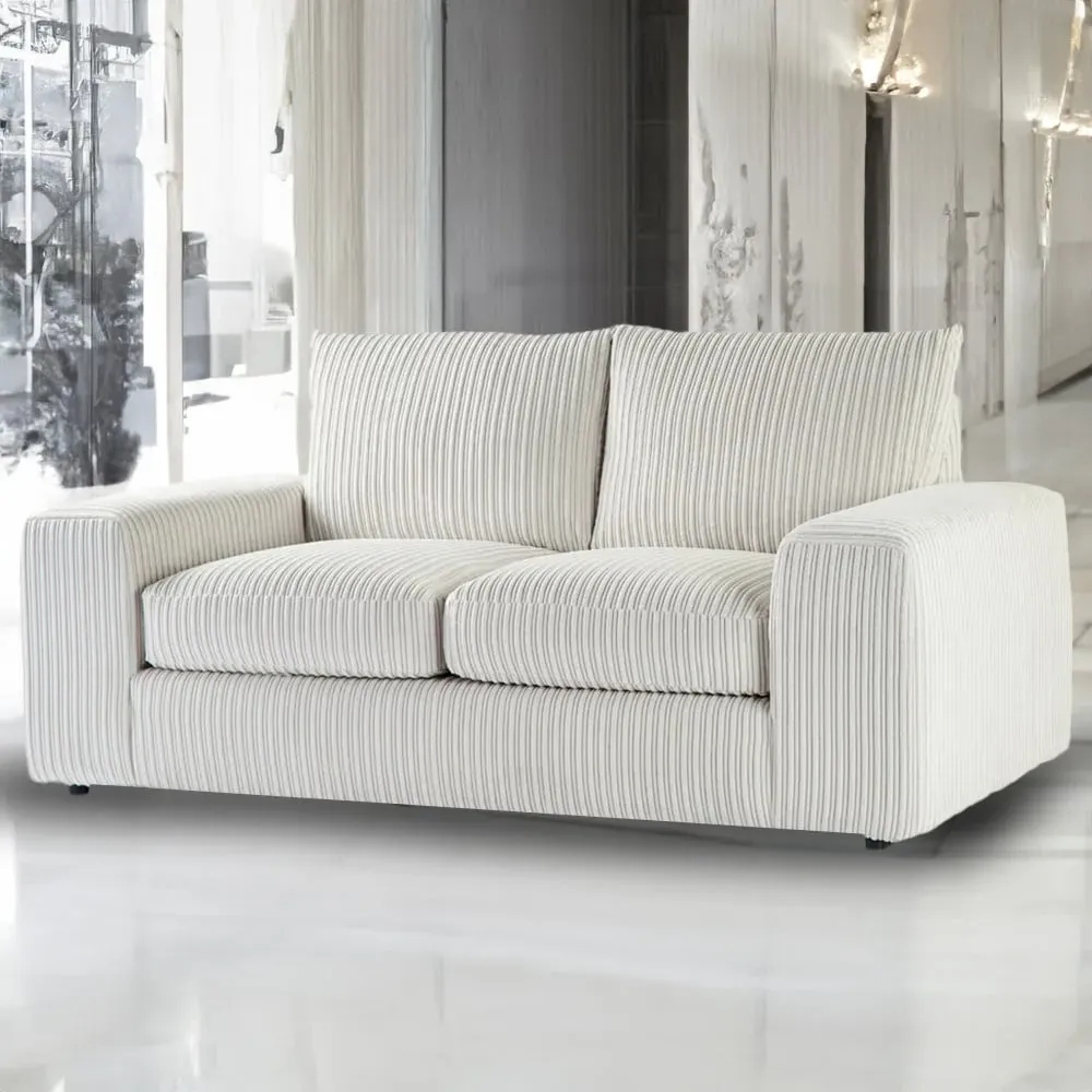 Luciana 2-Seater Sofa - Cream, Jumbo Cord image