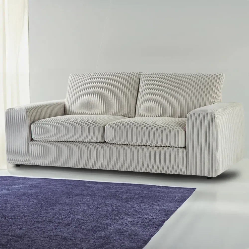 Luciana 3-Seater Sofa - Cream, Jumbo Cord