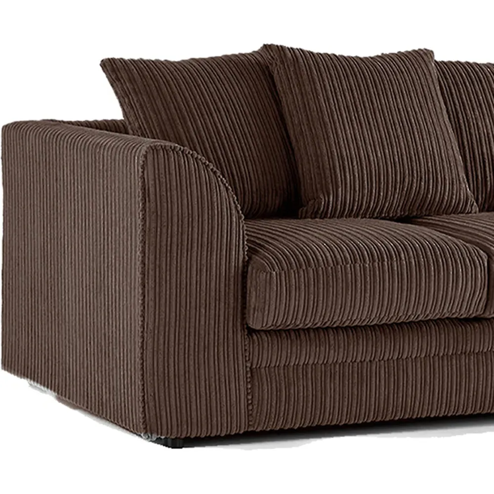 Luxor 2-Seater Sofa with Scatter Back - Brown, Jumbo Cord