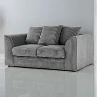 Luxor 2-Seater Sofa with Scatter Back - Grey, Jumbo Cord