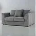 Luxor 2-Seater Sofa with Scatter Back - Grey, Jumbo Cord