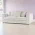 Luxor 3-Seater Sofa with Scatter Back - Cream, Jumbo Cord