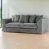 Luxor 3-Seater Sofa with Scatter Back - Grey, Jumbo Cord